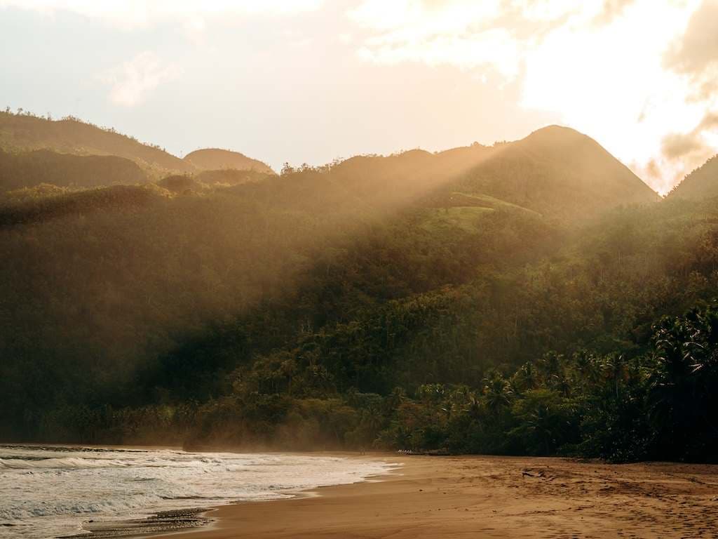 El Valle beach and jungle valley, Samaná Dominican Republic